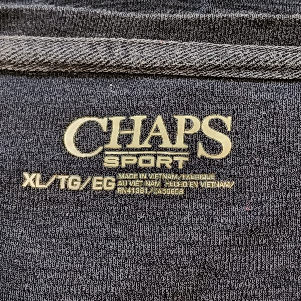 Chaps Sport Navy Blue Long Sleeve Tee Women's Size XL - Picture 4 of 6